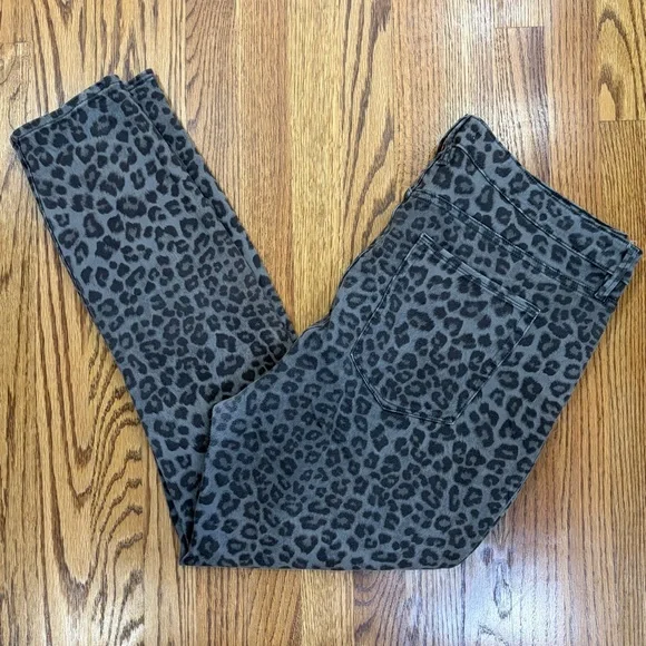 Good American Gray Leopard Pants - Picture 2 of 14